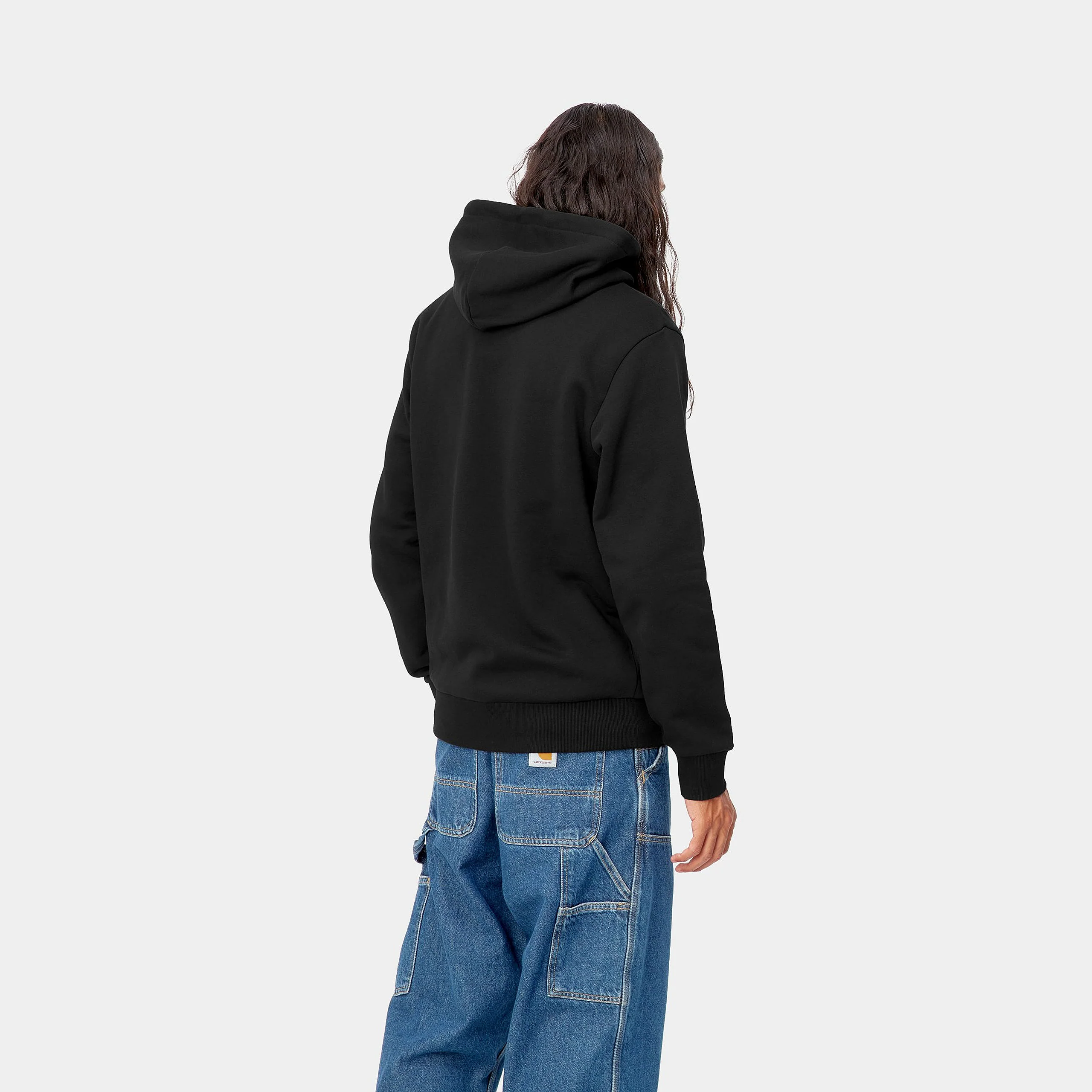 Carhartt WIP Embroidery Hooded Script (Black/White) - Image 4