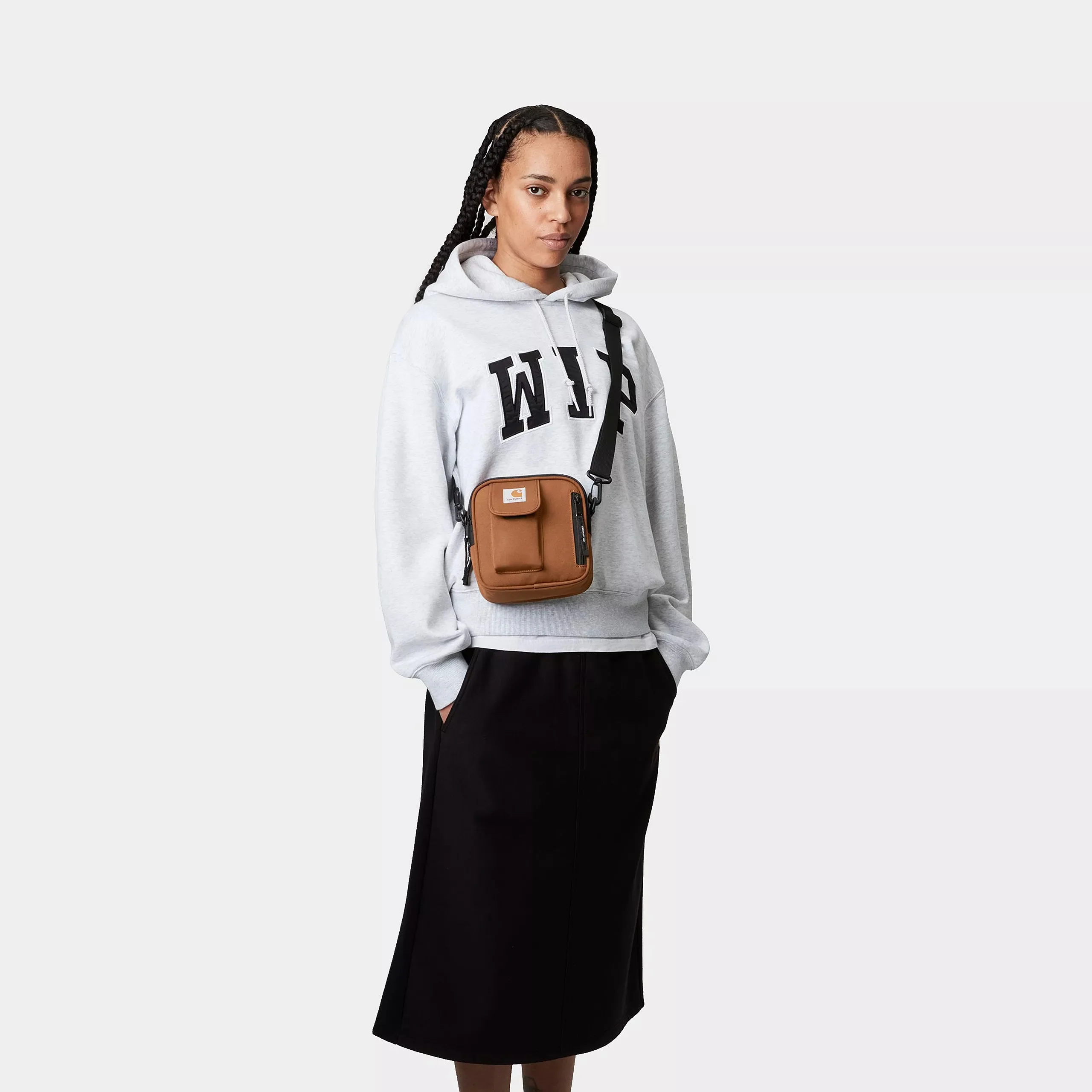 Carhartt WIP Essentials Bag Small Recycled Polyester Canvas, 11.25 oz (Hamilton Brown) - Image 2