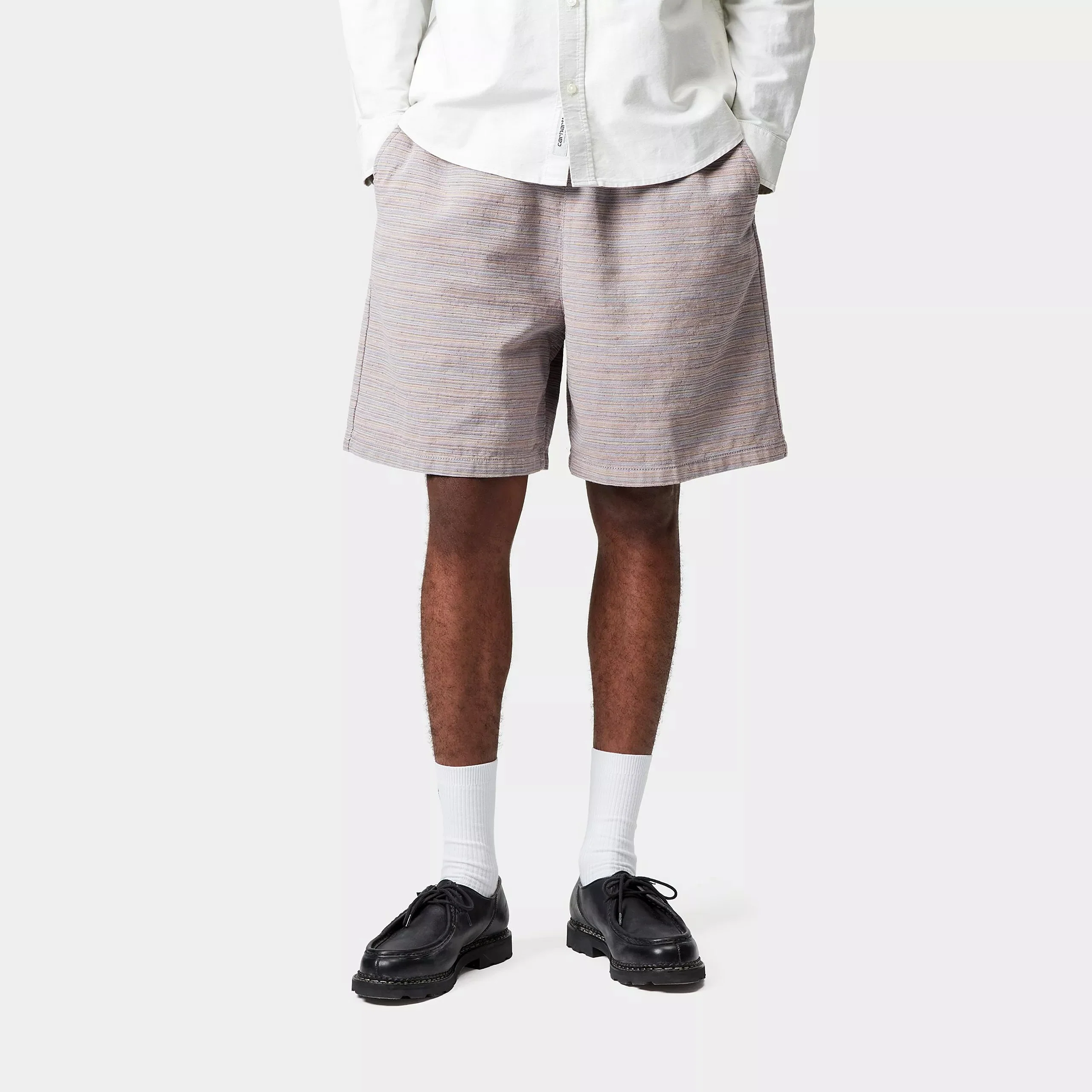 Carhartt WIP Gellar Short Cotton Glenville Jacquard, 7.8 oz (Gellar Stripe/Multicolor rinsed) - Image 3