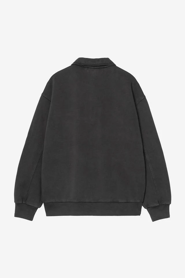 Carhartt WIP Half Zip Detroit Sweat Cotton Sweat, 430 g/m² (Black stone washed) - Image 2