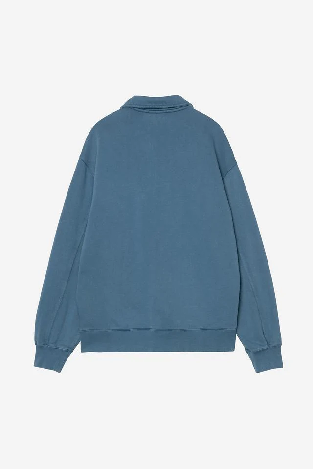 Carhartt WIP Half Zip Detroit Sweat Cotton Sweat, 430 g/m² (Blue River stone washed) - Image 2