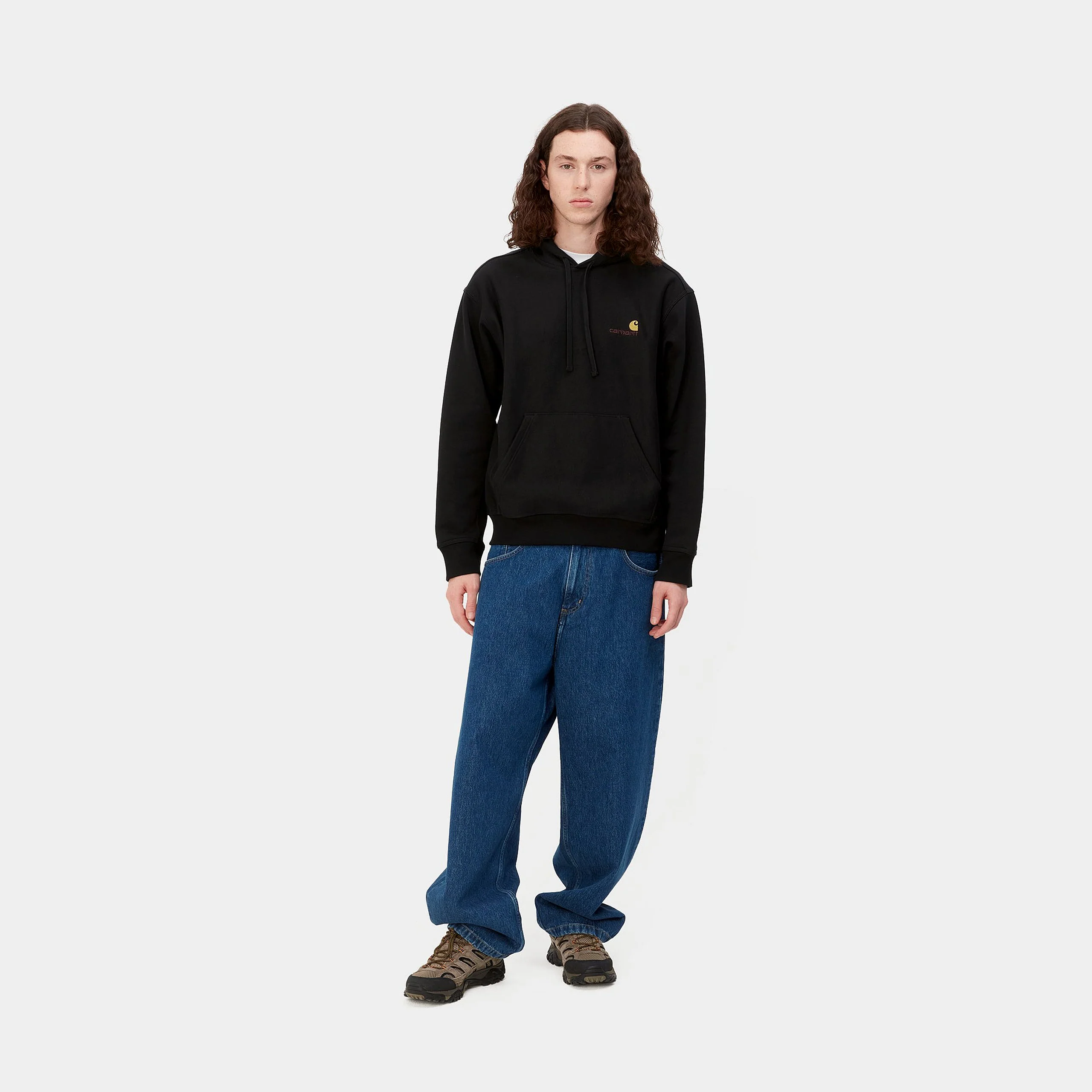 Carhartt WIP Hooded American Script (Black) - Image 7