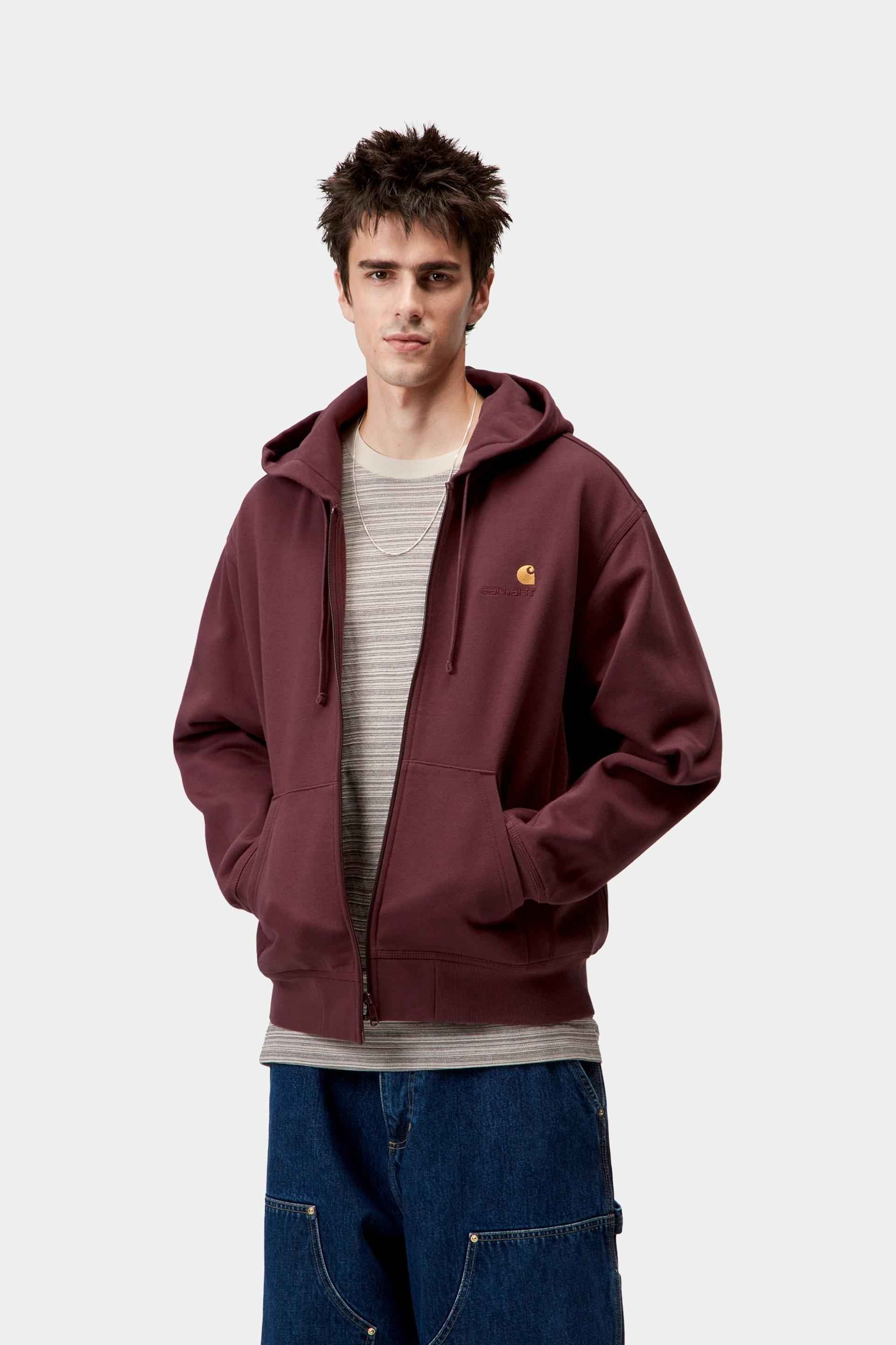 Carhartt WIP Hooded American Script Jacket Cotton/Polyester Sweat, 420 g/m² (Rondo) - Image 3