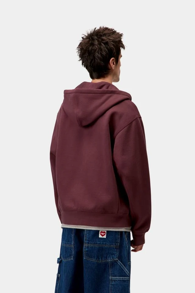 Carhartt WIP Hooded American Script Jacket Cotton/Polyester Sweat, 420 g/m² (Rondo) - Image 4