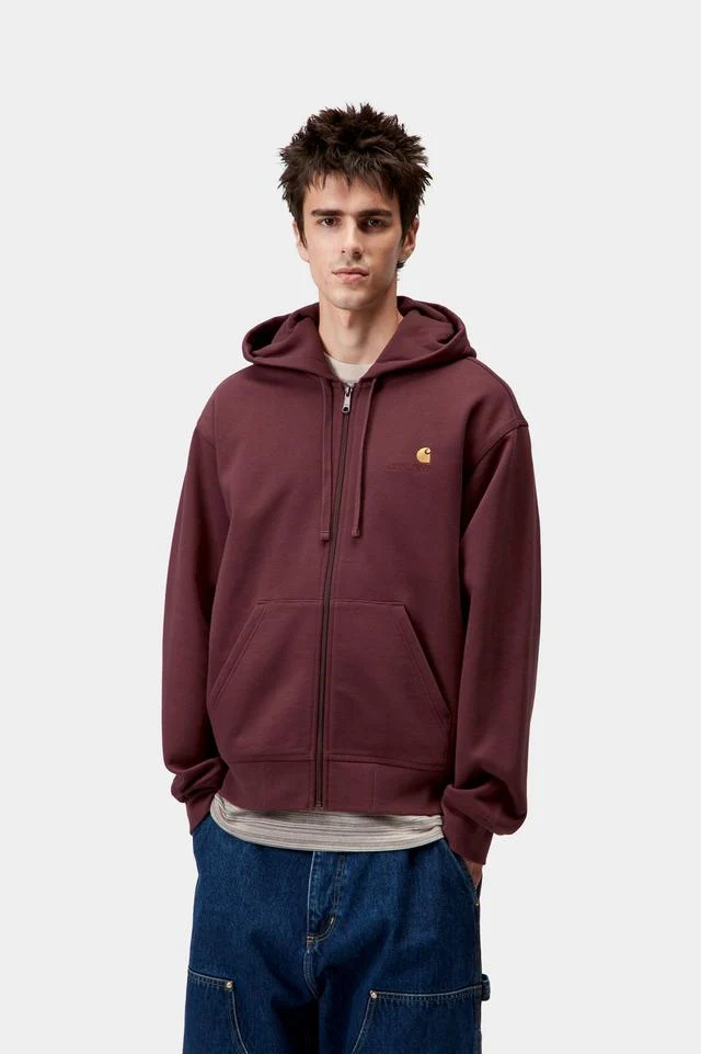 Carhartt WIP Hooded American Script Jacket Cotton/Polyester Sweat, 420 g/m² (Rondo) - Image 5