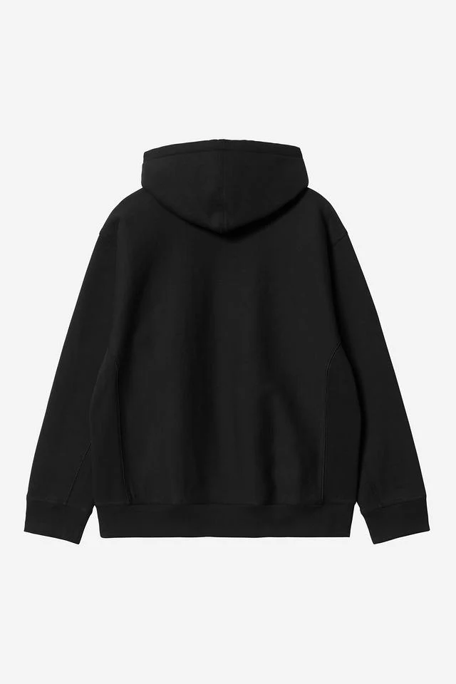 Carhartt WIP Hooded American Script Sweat Cotton/Polyester Sweat, 420 g/m² (Black) - Image 2