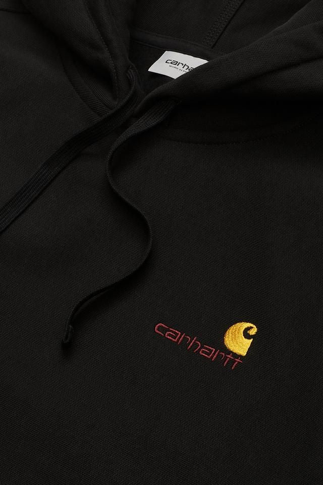 Carhartt WIP Hooded American Script Sweat Cotton/Polyester Sweat, 420 g/m² (Black) - Image 3