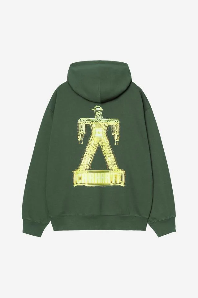 Carhartt WIP Hooded Electric Boogie Sweat Cotton/Polyester Sweat, 440 g/m² (Sycamore Tree) - Image 2