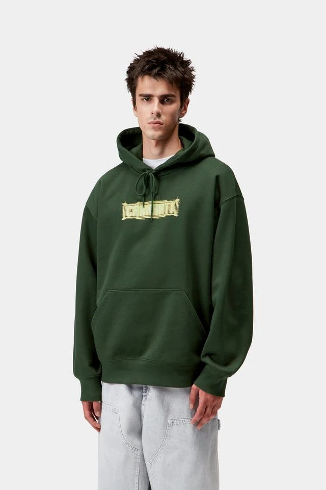 Carhartt WIP Hooded Electric Boogie Sweat Cotton/Polyester Sweat, 440 g/m² (Sycamore Tree) - Image 3