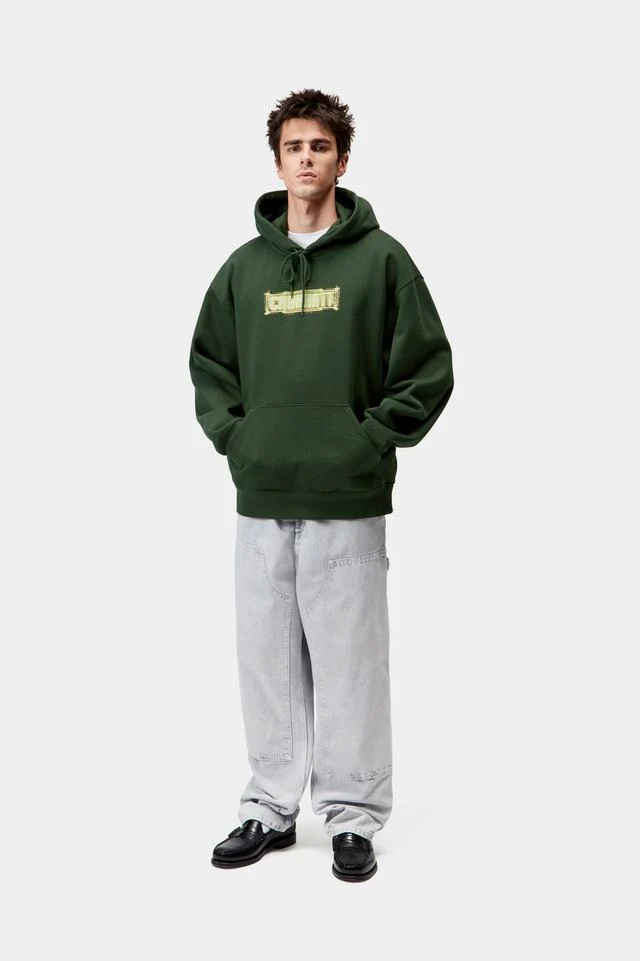 Carhartt WIP Hooded Electric Boogie Sweat Cotton/Polyester Sweat, 440 g/m² (Sycamore Tree) - Image 5