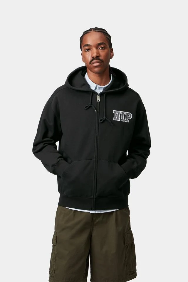 Carhartt WIP Hooded Mini Wip Sweat Cotton/Polyester Sweat, 450 g/m² (Black stone washed) - Image 3