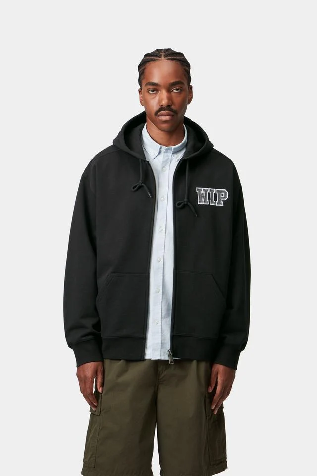 Carhartt WIP Hooded Mini Wip Sweat Cotton/Polyester Sweat, 450 g/m² (Black stone washed) - Image 5