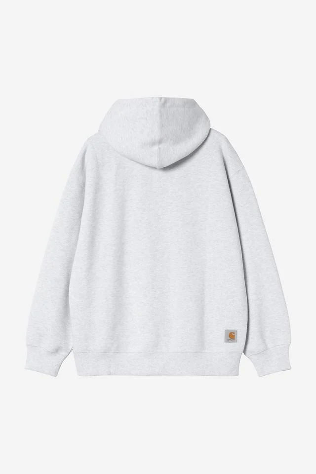 Carhartt WIP Hooded Mini Wip Sweat Jacket Cotton/Polyester Sweat, 450 g/m² (Ash Heather stone washed) - Image 2