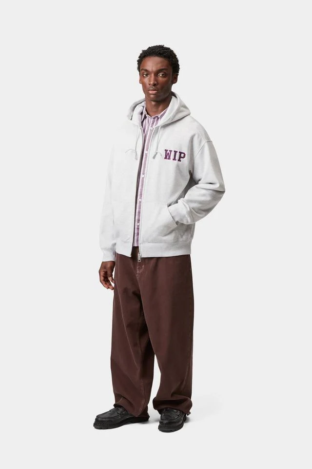 Carhartt WIP Hooded Mini Wip Sweat Jacket Cotton/Polyester Sweat, 450 g/m² (Ash Heather stone washed) - Image 6