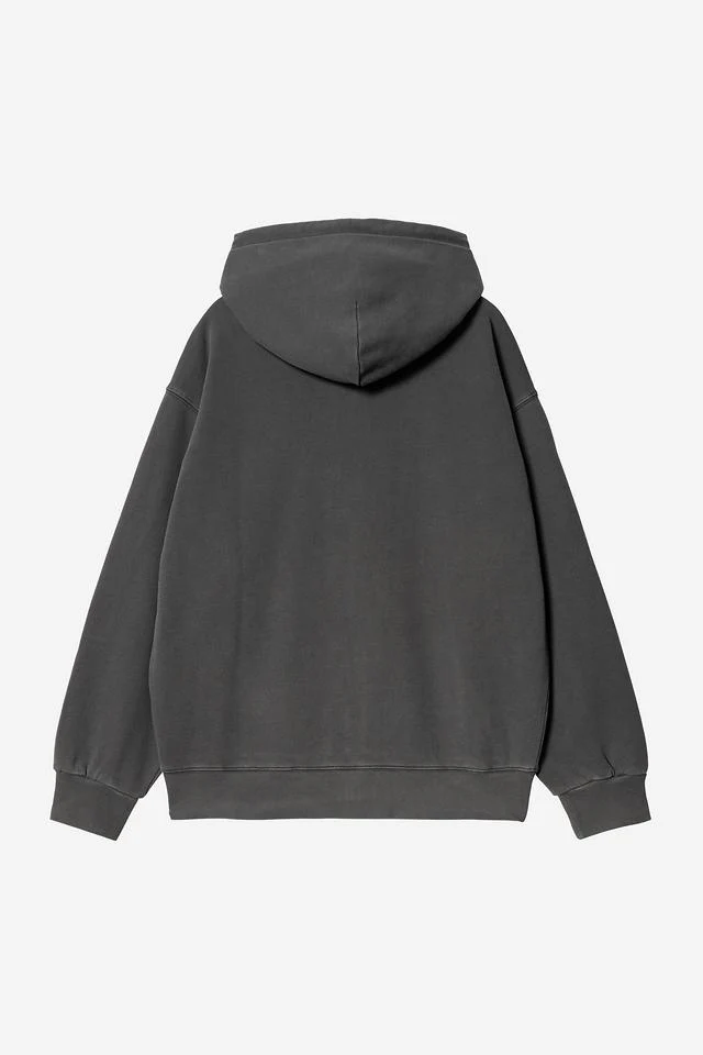 Carhartt WIP Hooded Nelson Jacket Cotton Sweat, 370 g/m² (Black garment dyed) - Image 2