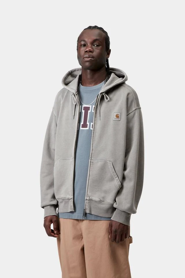 Carhartt WIP Hooded Nelson Jacket Cotton Sweat, 370 g/m² (Yosemite garment dyed) - Image 3