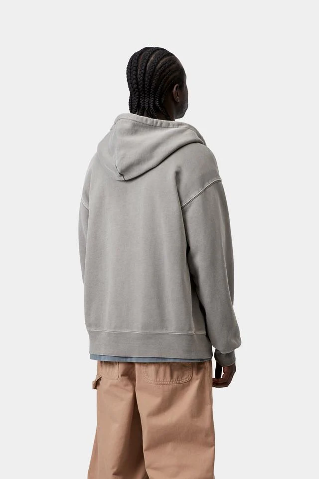 Carhartt WIP Hooded Nelson Jacket Cotton Sweat, 370 g/m² (Yosemite garment dyed) - Image 4