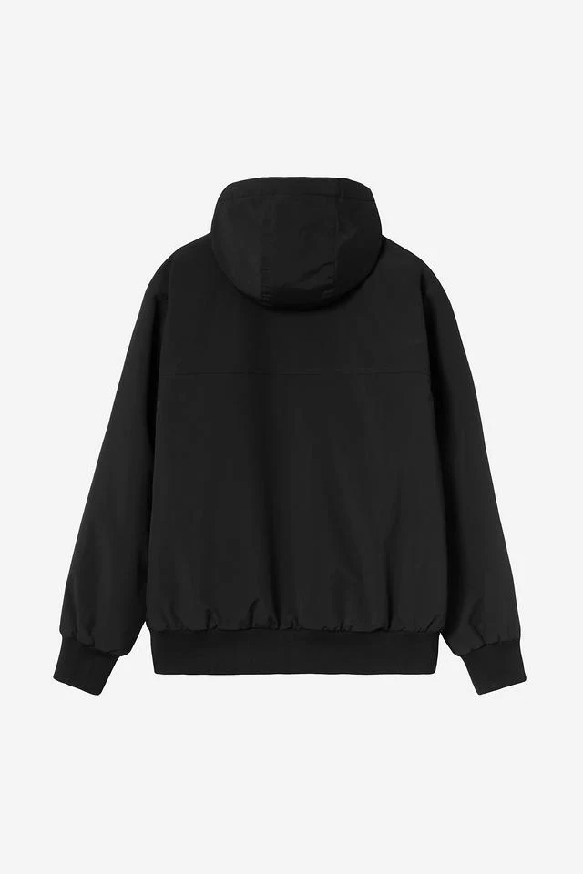 Carhartt WIP Hooded Sail Jacket 100% Nylon Supplex®, 5.3 oz (Black / White) - Image 2
