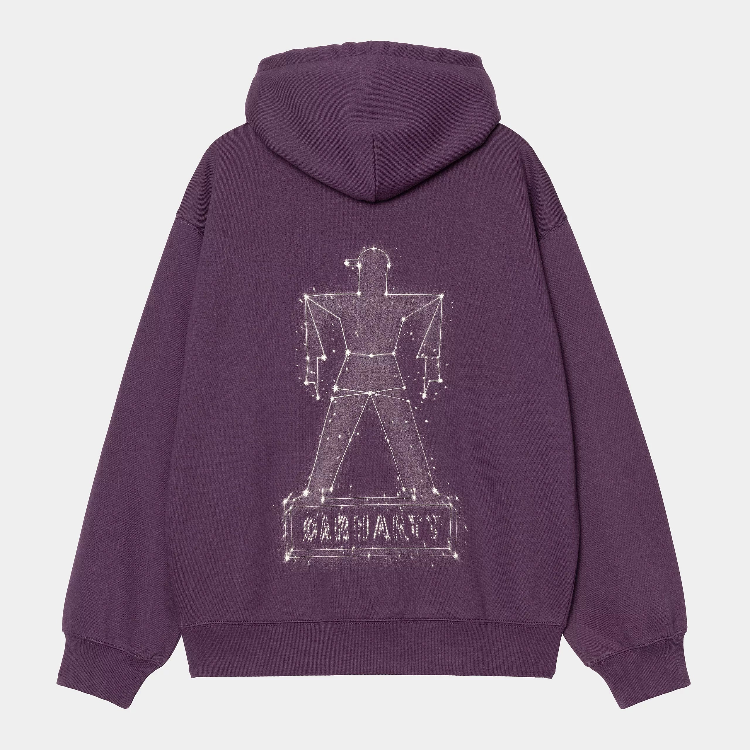 Carhartt WIP Hooded Stargazer Sweat Cotton/Polyester Sweat, 440 g/m² (Huckleberry / Wax) - Image 2