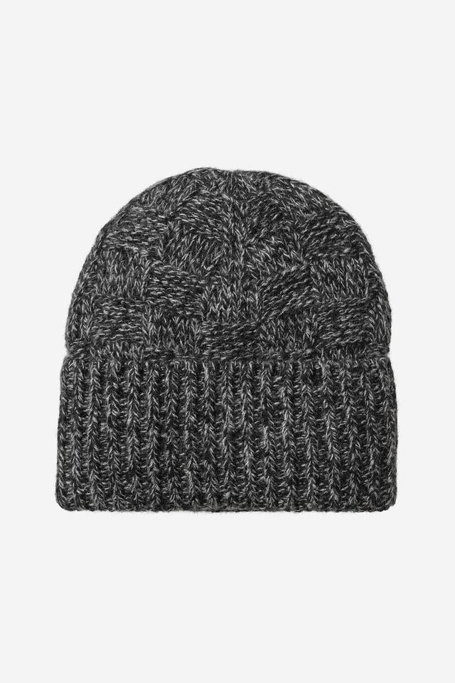 Carhartt WIP Kyloe Beanie Wool/Nylon/Acrylic, 5 gauge (Black Heather) - Image 2