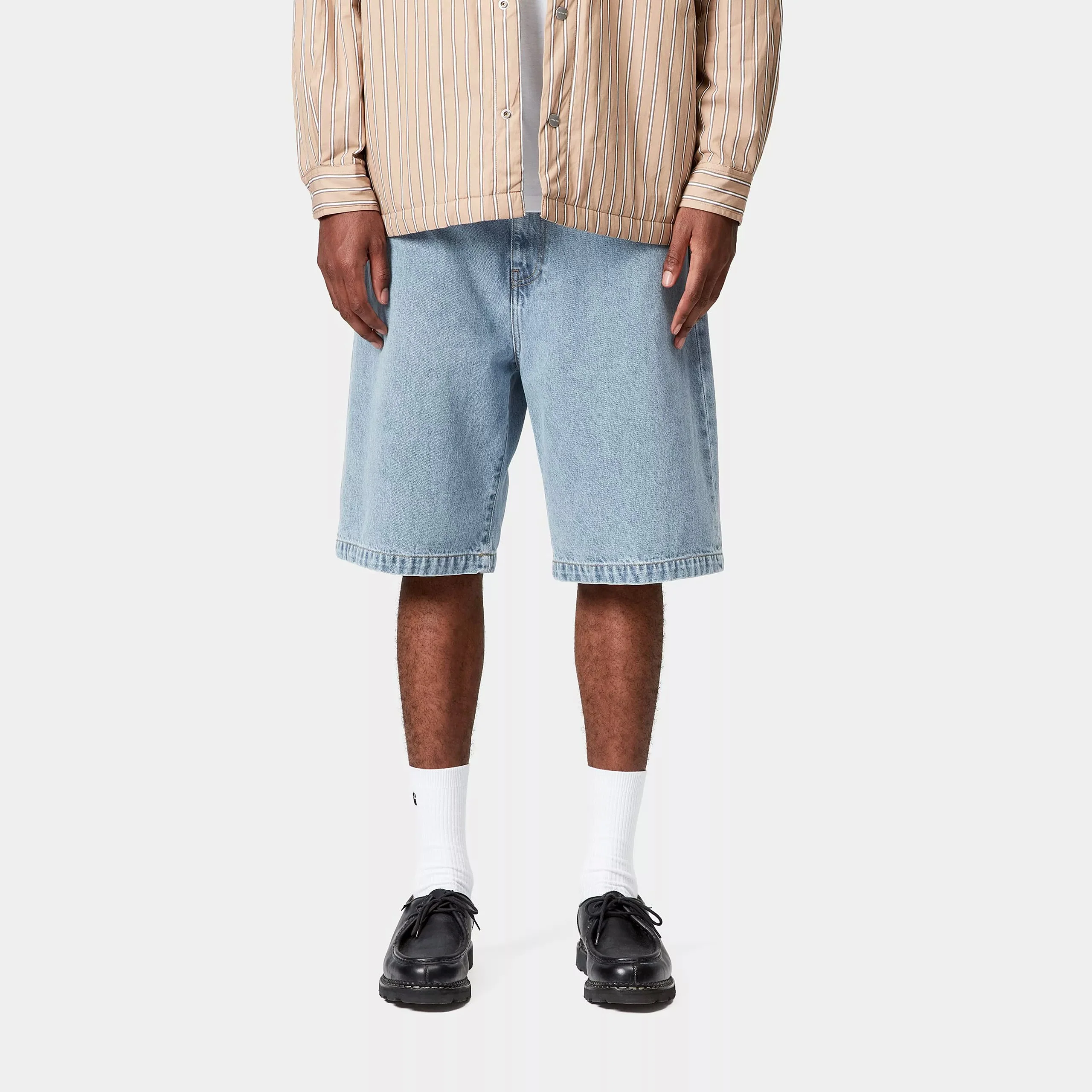 Carhartt WIP Landon Short 100% Cotton 'Robertson' Denim, 12 oz (Blue bleached) - Image 3