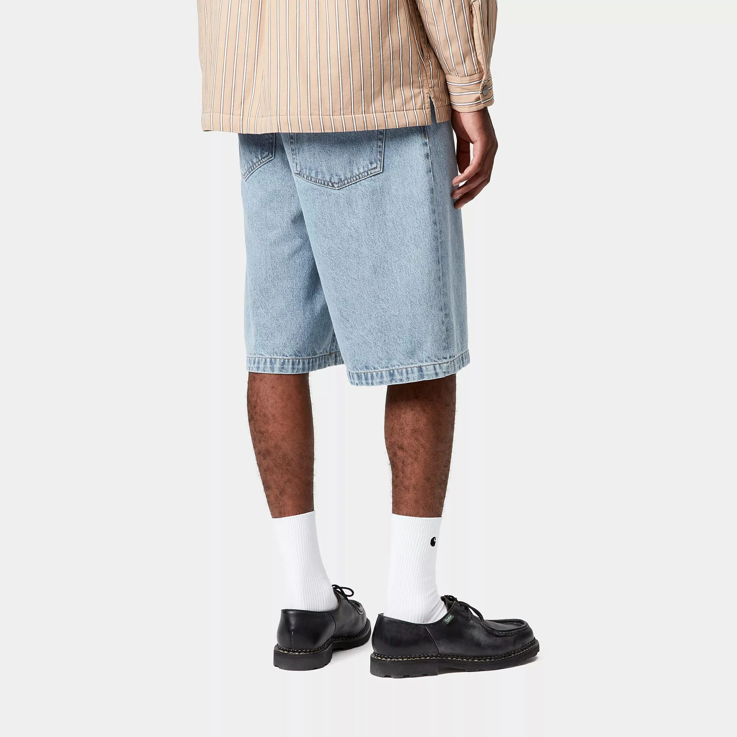 Carhartt WIP Landon Short 100% Cotton 'Robertson' Denim, 12 oz (Blue bleached) - Image 4