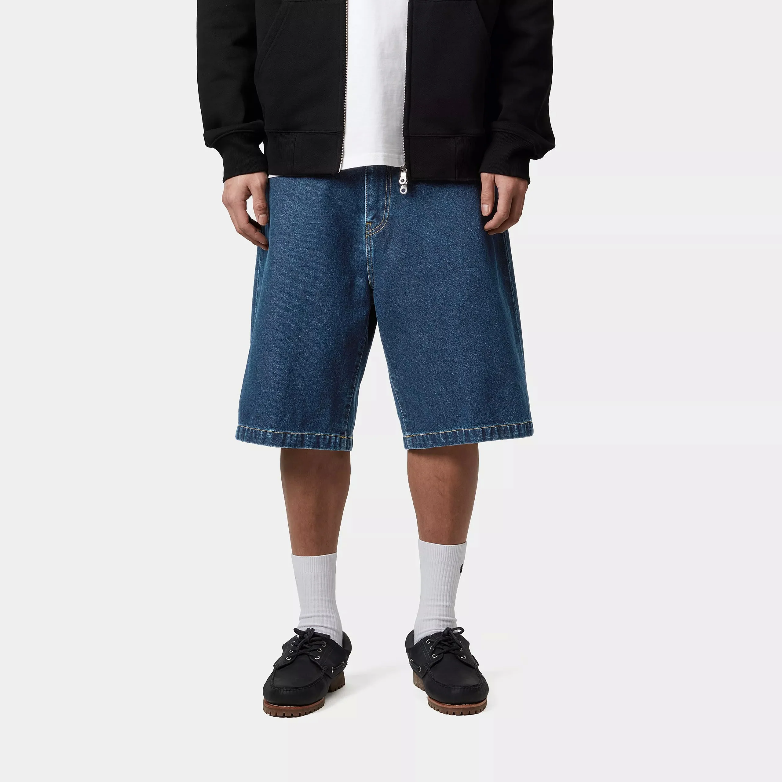 Carhartt WIP Landon Short 100% Cotton 'Robertson' Denim, 12 oz (Blue stone washed) - Image 3
