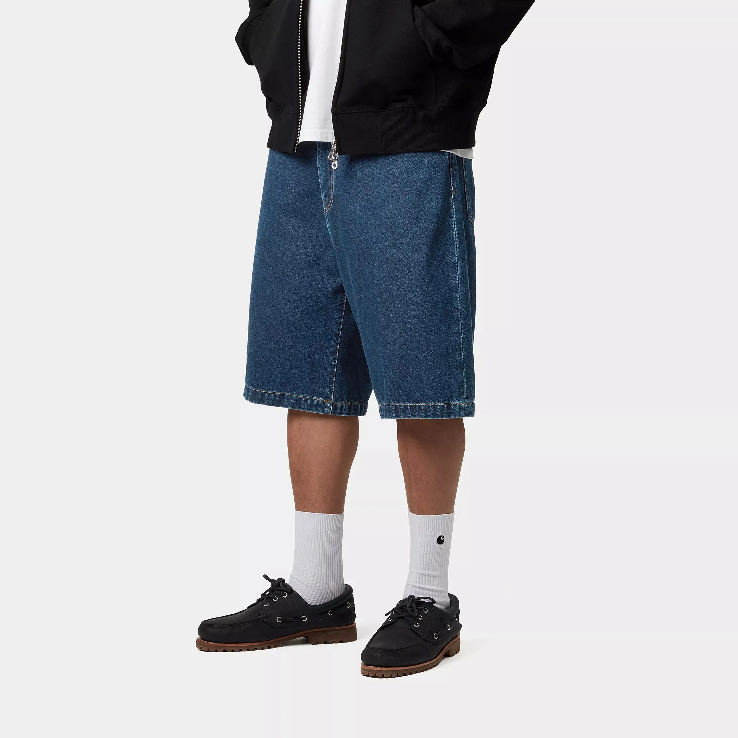 Carhartt WIP Landon Short 100% Cotton 'Robertson' Denim, 12 oz (Blue stone washed) - Image 5