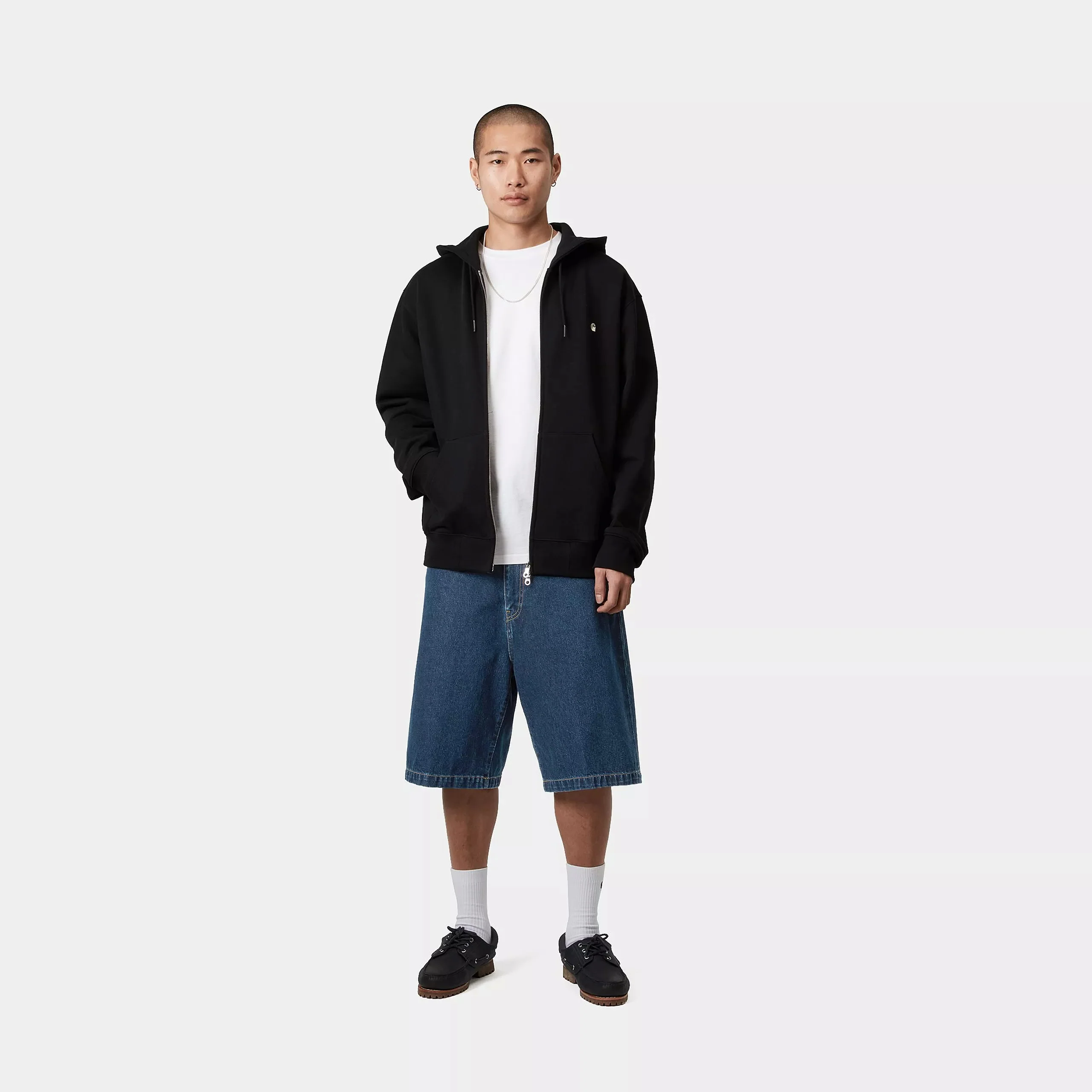 Carhartt WIP Landon Short 100% Cotton 'Robertson' Denim, 12 oz (Blue stone washed) - Image 6