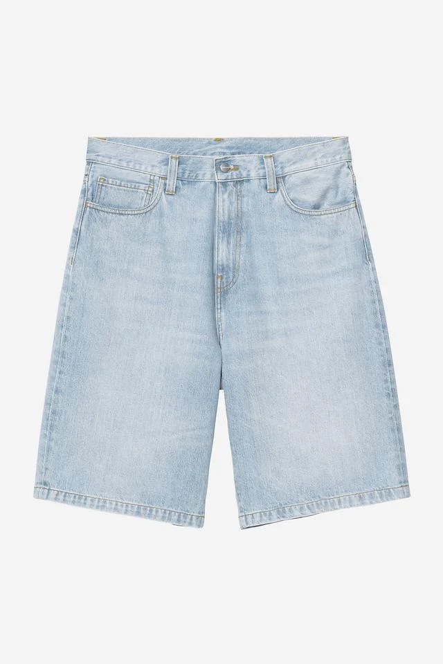 Carhartt WIP Langdon Short 100% Cotton 'Smith' Denim, 13.5 oz (Blue heavy worn bleached) - Image 2