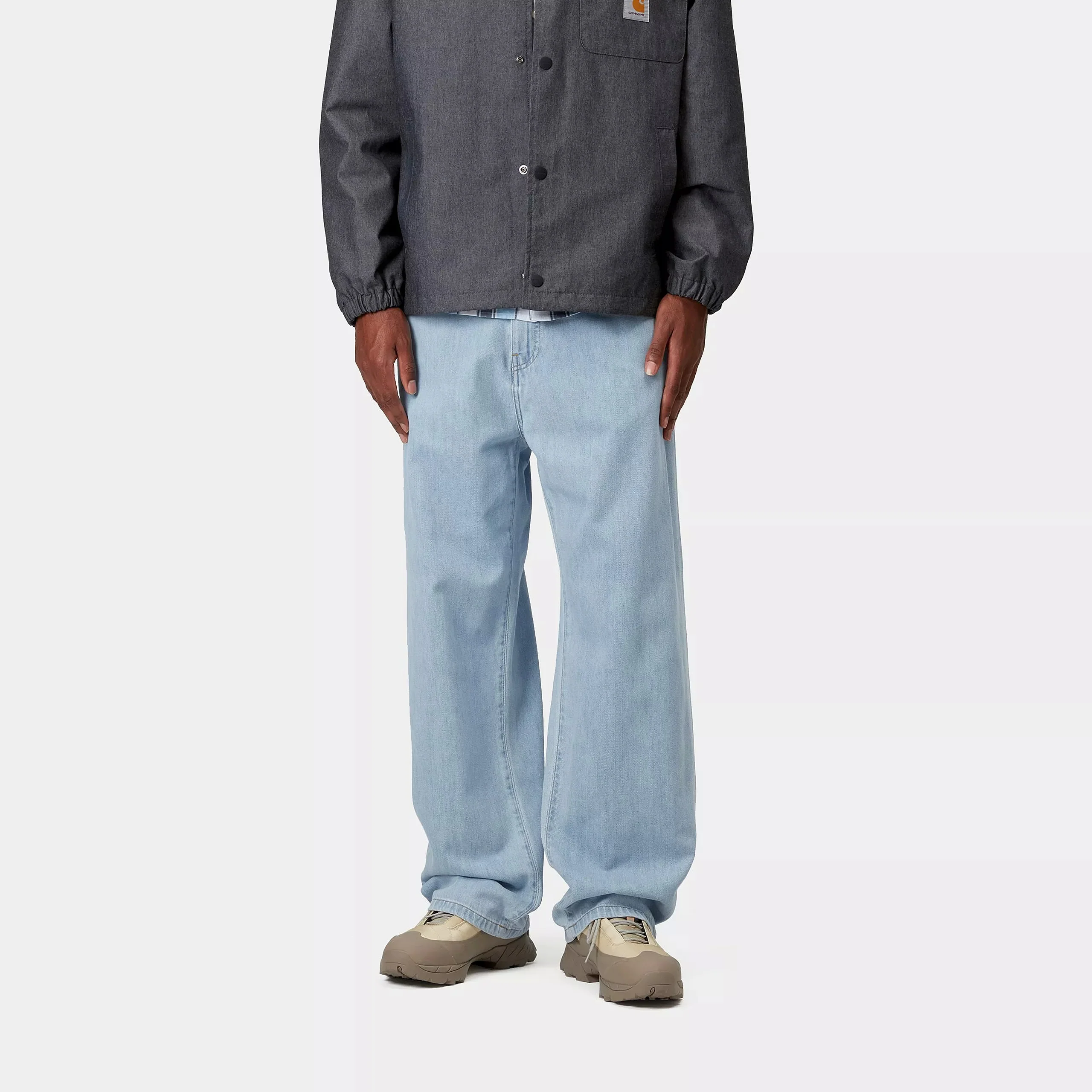 Carhartt WIP Lucas Pant Cotton, Denim 9.9 oz (Blue Bleached) - Image 3