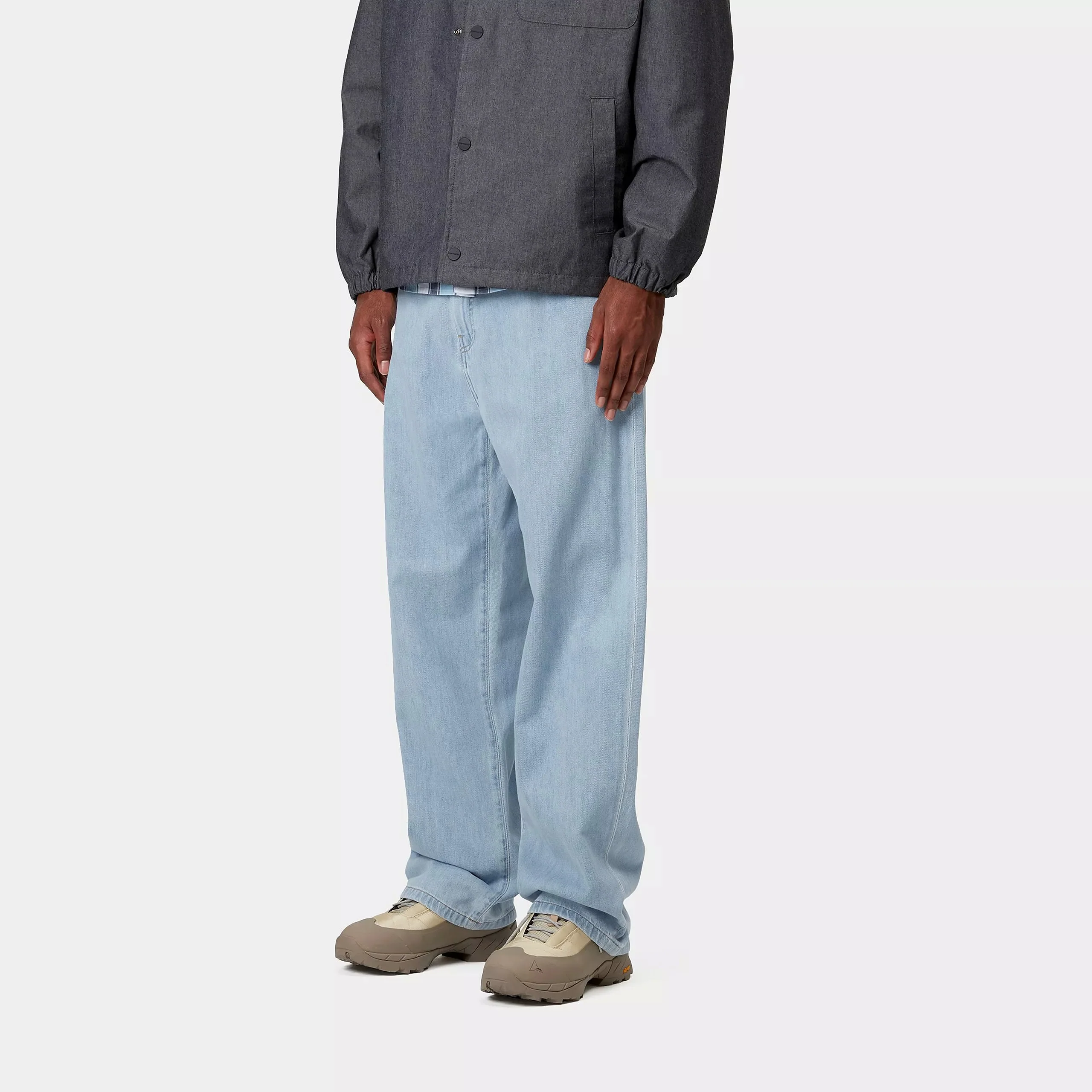 Carhartt WIP Lucas Pant Cotton, Denim 9.9 oz (Blue Bleached) - Image 5