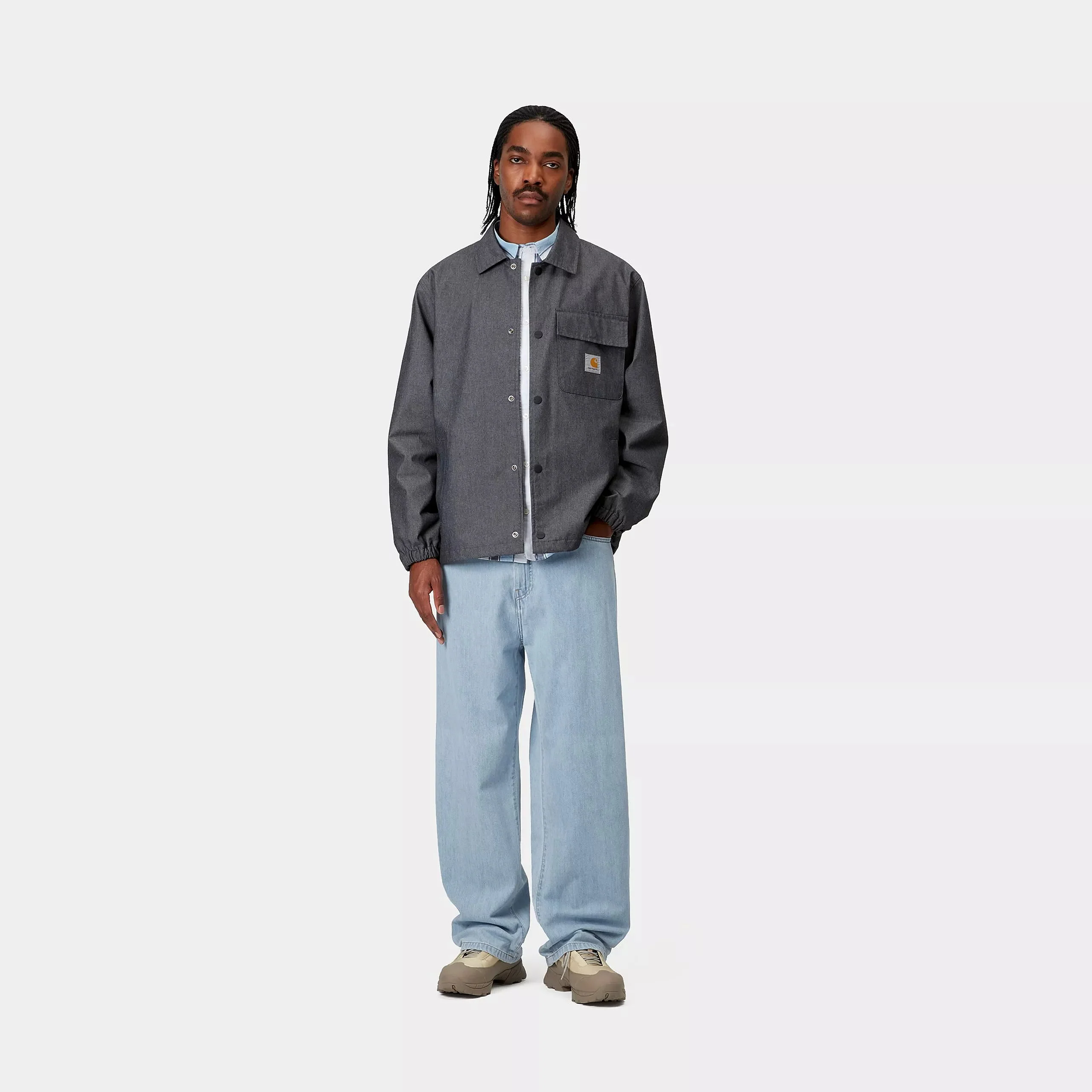 Carhartt WIP Lucas Pant Cotton, Denim 9.9 oz (Blue Bleached) - Image 6