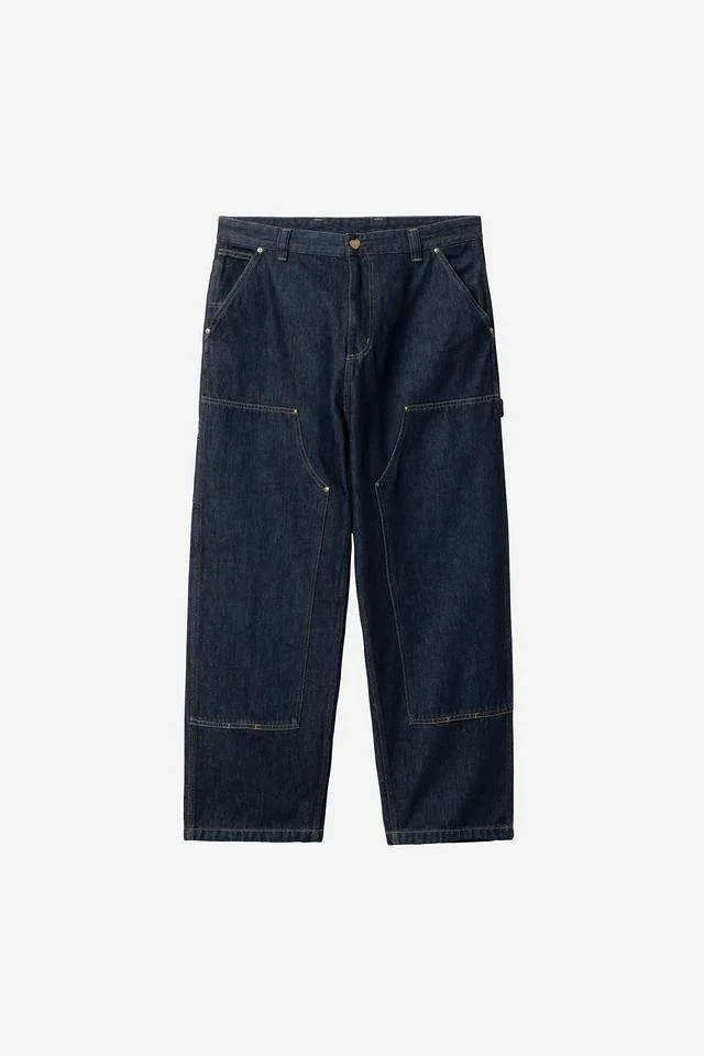 Carhartt WIP Nash Double Knee Pant 100% Cotton 'Smith' Denim, 13.5 oz (Blue rinsed) - Image 2