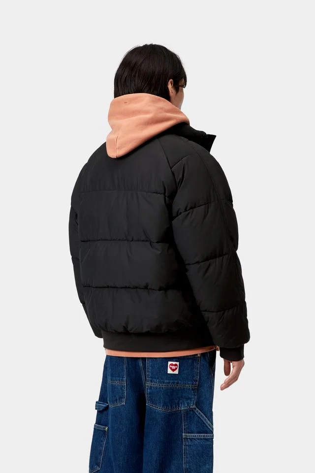 Carhartt WIP Nebraska Jacket Polyester/Cotton, 3.3 oz (Black / White) - Image 4