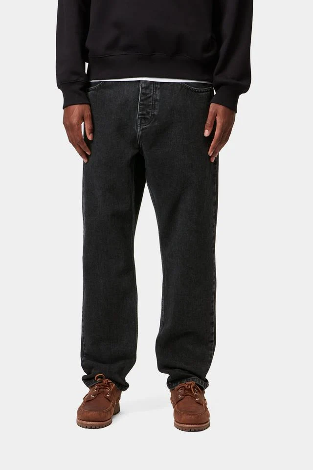 Carhartt WIP Newel Pant Organic Cotton Maitland Denim, 13.5 oz (Black stone washed) - Image 4