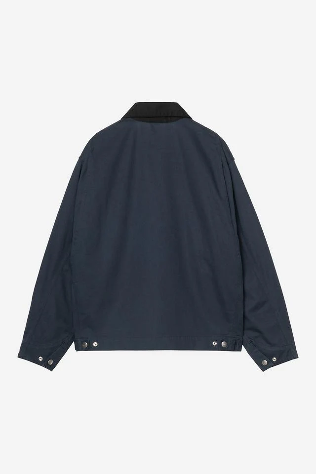 Carhartt WIP OG Detroit Jacket Organic Cotton Moraga Twill, 8.25 oz (Deep Night / Black rinsed) - Image 2