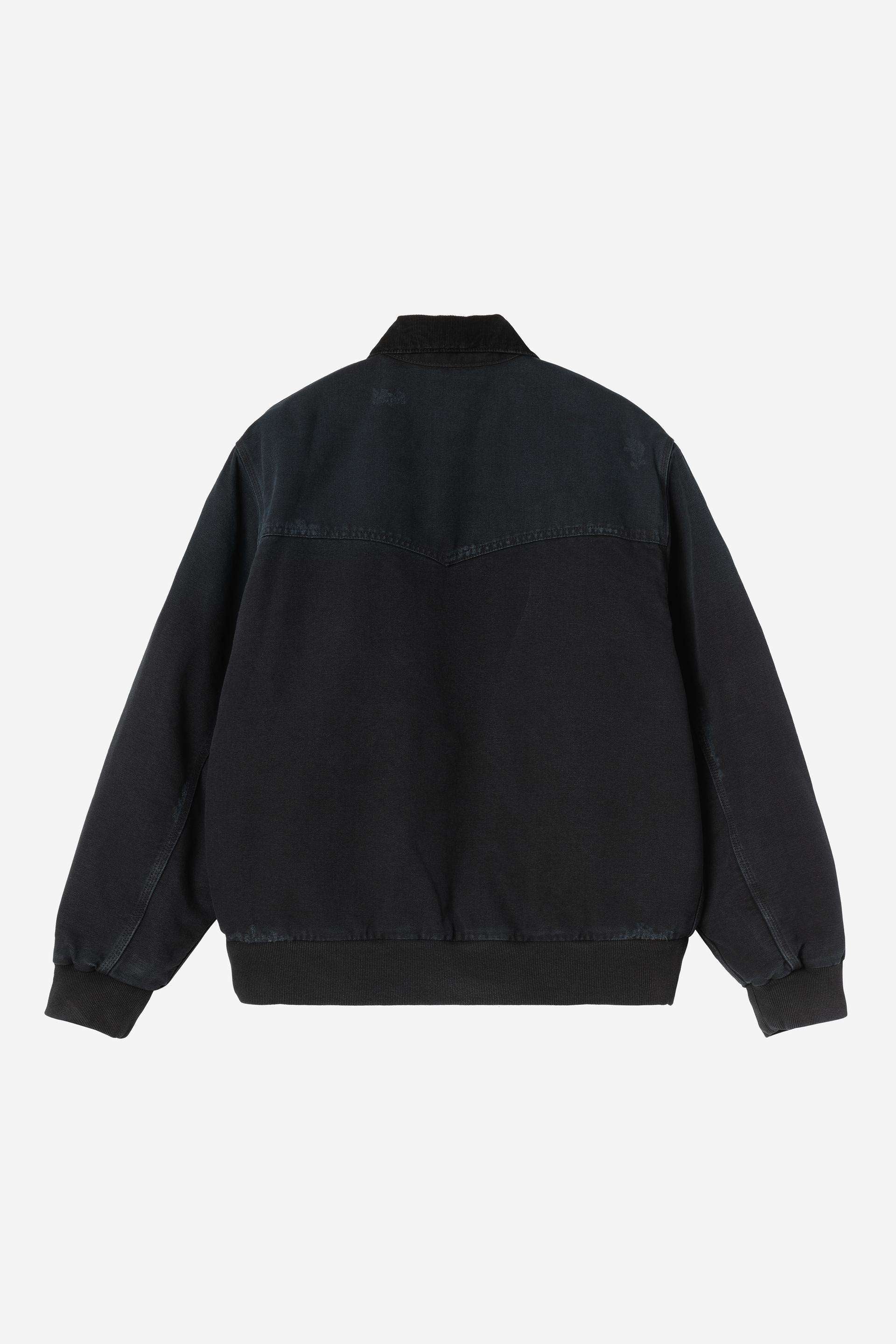Carhartt WIP OG Santa Fe Jacket (Black Grind Wash) - Image 2