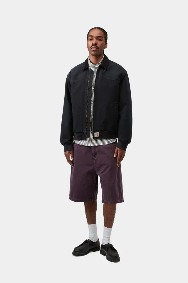 Carhartt WIP OG Santa Fe Jacket (Black Grind Wash) - Image 5