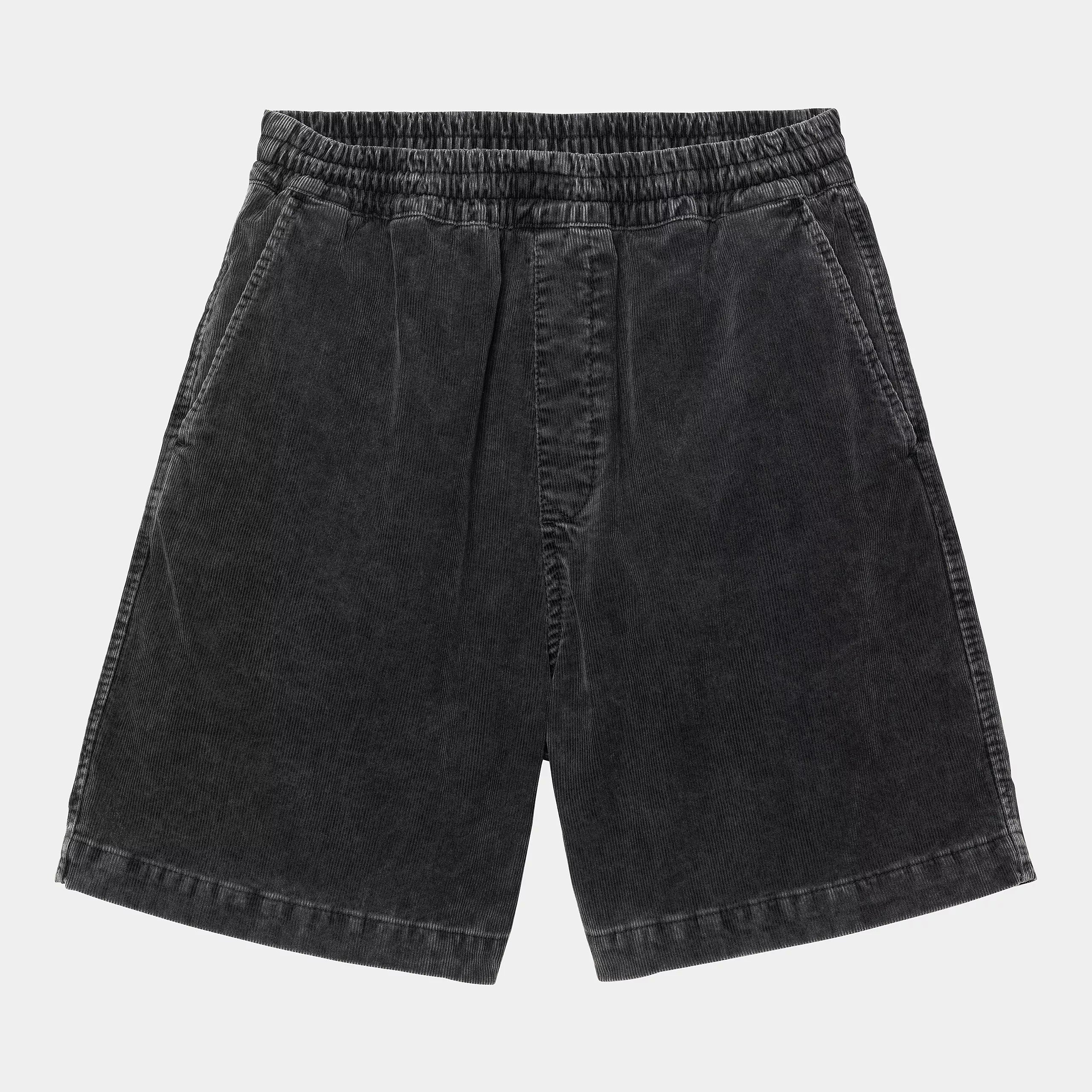 Carhartt WIP Reynold Short 100% Cotton 'Forsyth' Corduroy, 15 Wales, 8 oz (Black Dusky Washed) - Image 2