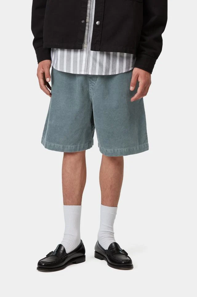 Carhartt WIP Reynold Short 100% Cotton 'Forsyth' Corduroy, 15 Wales, 8 oz (Cozy Blue dusky washed) - Image 3