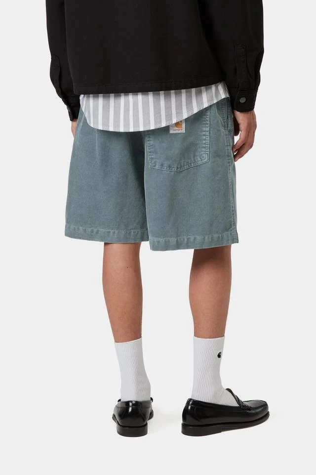 Carhartt WIP Reynold Short 100% Cotton 'Forsyth' Corduroy, 15 Wales, 8 oz (Cozy Blue dusky washed) - Image 4