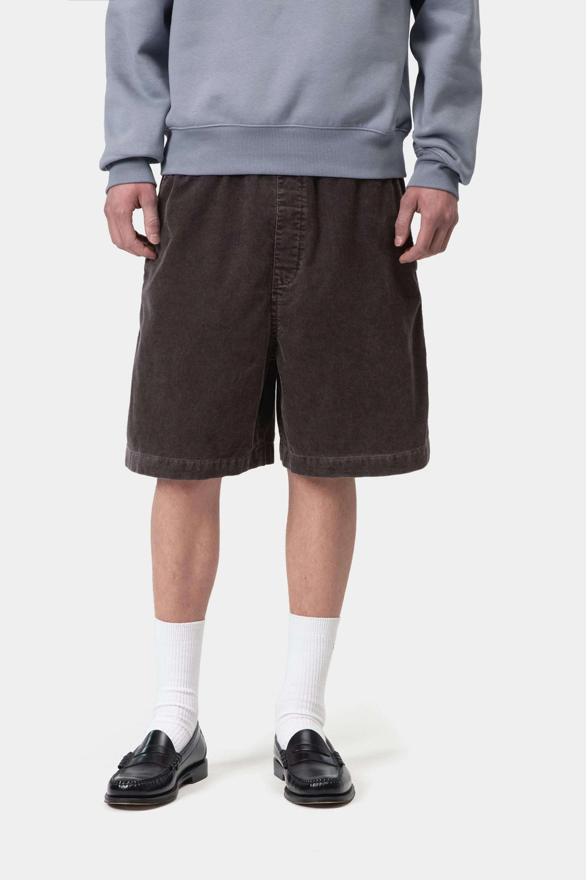 Carhartt WIP Reynold Short 100% Cotton 'Forsyth' Corduroy, 15 Wales, 8 oz (Shale dusky washed) - Image 3
