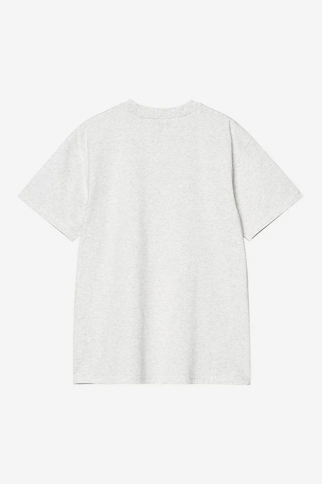 Carhartt WIP S/S American Script T-Shirt Organic Cotton Single Jersey, 240 g/m² (Ash Heather) - Image 2