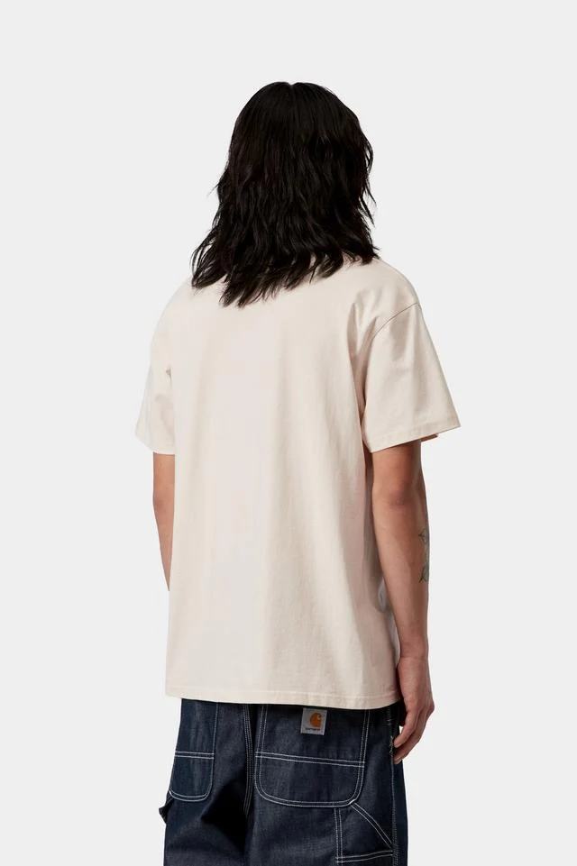 Carhartt WIP S/S American Script T-Shirt Organic Cotton Single Jersey, 240 g/m² (Natural) - Image 4
