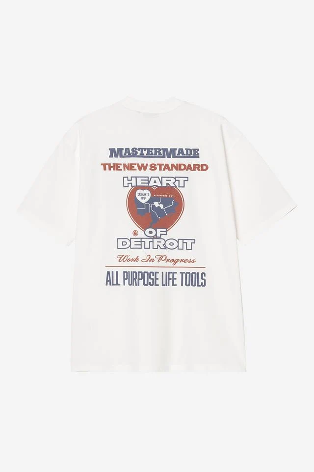 Carhartt WIP S/S Arcan T-Shirt (White heavy stone wash) - Image 2