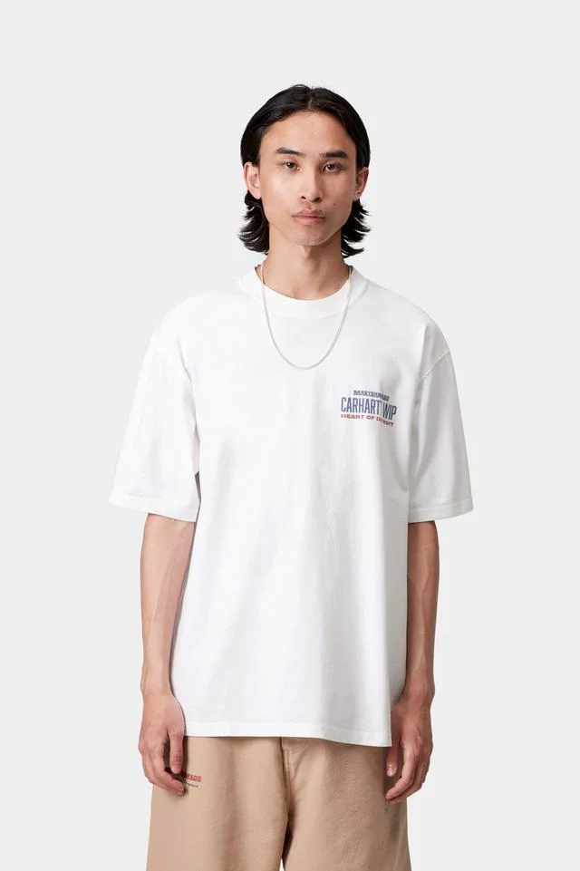 Carhartt WIP S/S Arcan T-Shirt (White heavy stone wash) - Image 3