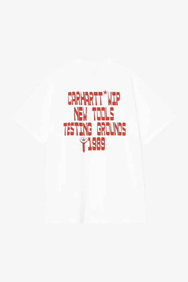 Carhartt WIP S/S Blocks T-Shirt Organic Cotton Single Jersey, 200 g/m² (White) - Image 2