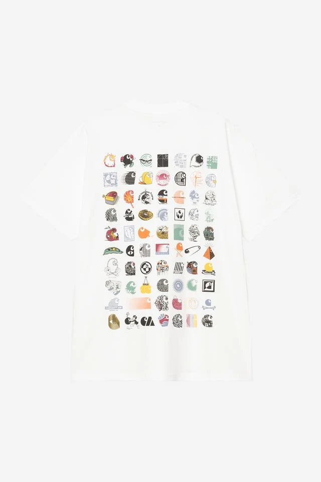 Carhartt WIP S/S C Logo Archive T-Shirt Organic Cotton Single Jersey, 175 g/m² (White) - Image 2