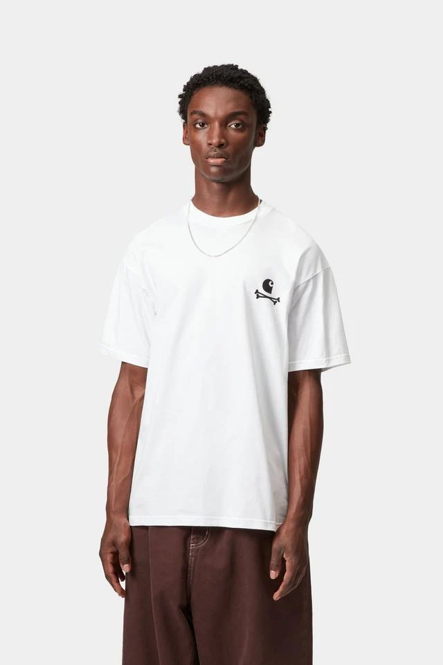 Carhartt WIP S/S C Logo Archive T-Shirt Organic Cotton Single Jersey, 175 g/m² (White) - Image 3